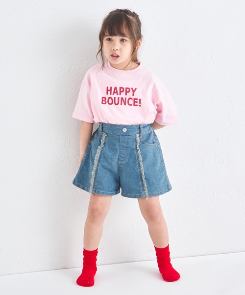 pairmanon（ペアマノン）の「フリンジ ショート丈 デニムパンツ（デニムパンツ・キッズ・ライトブルー/ブルー/インディゴブルー・100/90/150/140/130/120/110）」の9枚目の写真