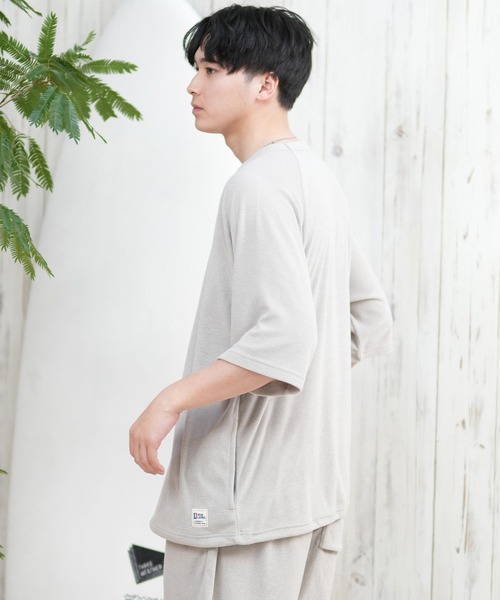 ムラサキスポーツ（ムラサキスポーツ）の「【ムラサキスポーツ限定】DEAR LAUREL/ディアローレル パイル半袖Tシャツ 水陸両用/ユーティリティー セットアップ対応 D25S2101（Tシャツ/カットソー・メンズ・ベージュ/ピンク/ブラック/サックスブルー・M/L）」の13枚目の写真