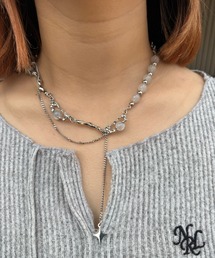 KONVINI（コンビニ）の「【Ammimajus】ニュアンスストーンネックレス（ネックレス）」