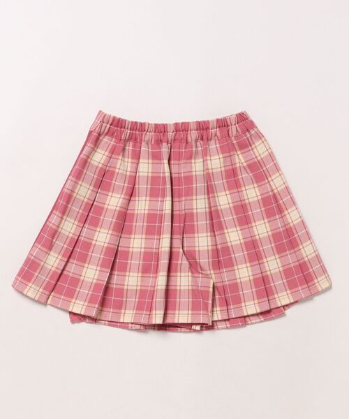 KP(ケーピー)の「チェックプリーツキュロット(90~160)(スカート・キッズ・ピンク/ミント・130cm/140cm/150cm/160cm/110cm/120cm/100cm)」の3枚目の写真