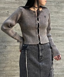 ピグメントホックリブニット