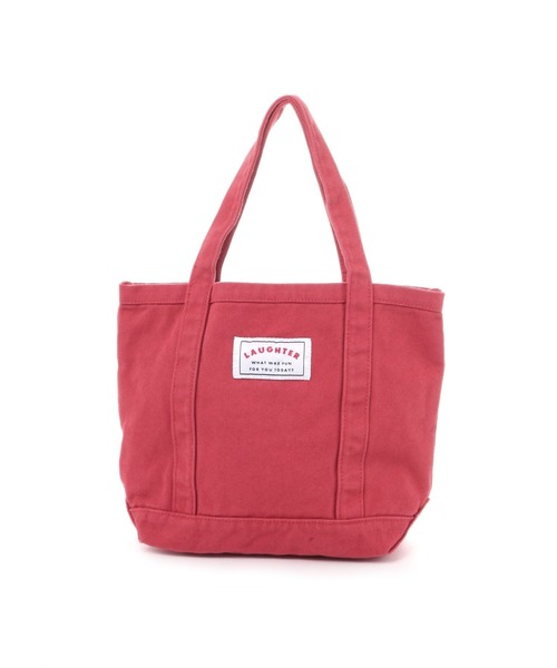 studio CLIP(スタディオクリップ)の「洗いキャンバストートバッグ M(トートバッグ・レディース・ブルー/チャコール/ベージュ/レッド・FREE)」の4枚目の写真