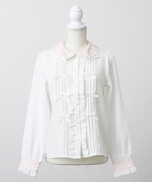 DearMyLoveWhip（ディアマイラブホイップ）の「【大きいサイズ】キラキラビジュレースリボンブラウス（シャツ/ブラウス）」