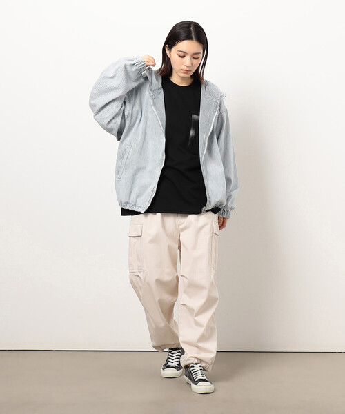 ホワイトブリーチヒッコリーブルゾン（ブルゾン）｜Purple&Yellow