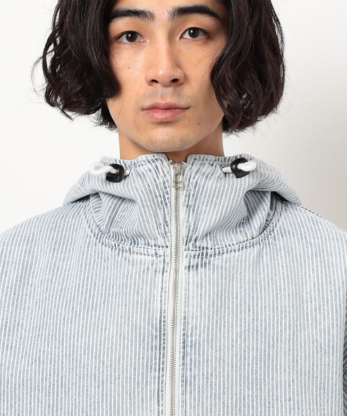 パープル＆イエロー（Purple & Yellow）/ホワイトブリーチヒッコリーブルゾン ホワイトブリーチヒッコリーブルゾン（ブルゾン）｜Purple&Yellow