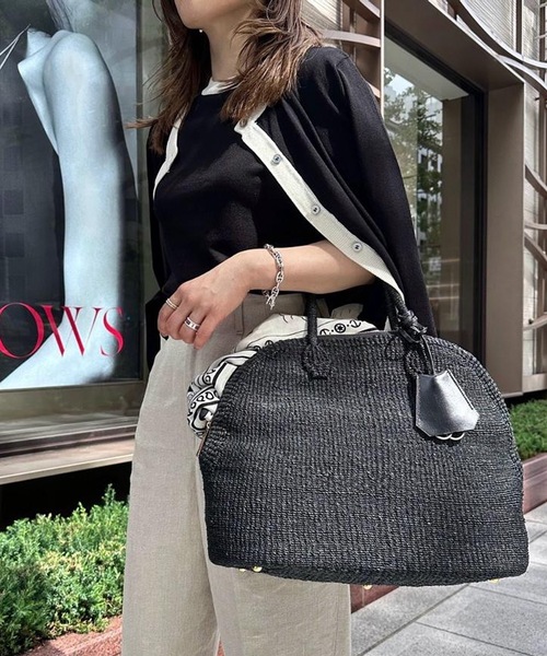 aquagarage(アクアガレージ)の「ニットアンサンブル(カーディガン/ボレロ・レディース・ブラック×ホワイト/ブラック/ホワイト×ブラック/イエロー×グレー/アイボリー・L/LL/M)」の13枚目の写真