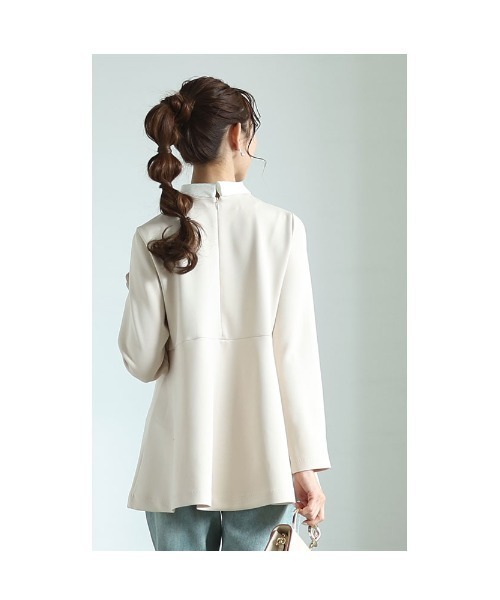 Sawa a la mode(サワアラモード)の「2wayペプラムカットソー(Tシャツ/カットソー・レディース・ブラック/アイボリー/サックスブルー・FREE)」の13枚目の写真