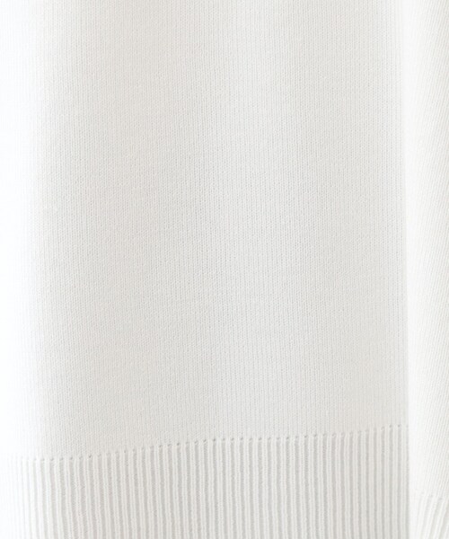 DRESKIP（ドレスキップ）の「【洗える/S-LL】お顔周りすっきり 優しい肌触りのVネックニット（ニット/セーター・レディース・グレー系2/ホワイト系5/ライトパープル/オフホワイト/ライトイエロー系/ベージュ系2・02/01/04/03）」の8枚目の写真