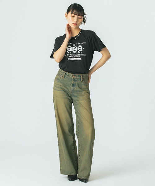 ROSE BUD(ローズバッド)の「(mag.by c)SUN&MOON S/S TEE(Tシャツ/カットソー・レディース・ブラック/ネイビー/レッド・ONE SIZE)」の7枚目の写真