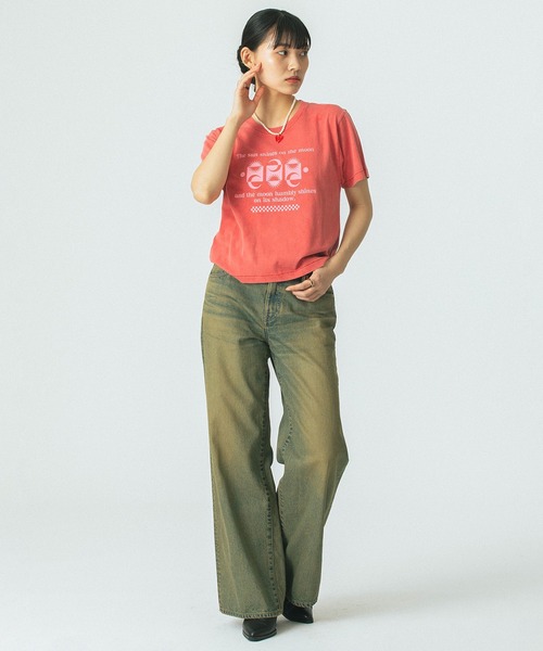 ROSE BUD(ローズバッド)の「(mag.by c)SUN&MOON S/S TEE(Tシャツ/カットソー・レディース・ブラック/ネイビー/レッド・ONE SIZE)」の21枚目の写真