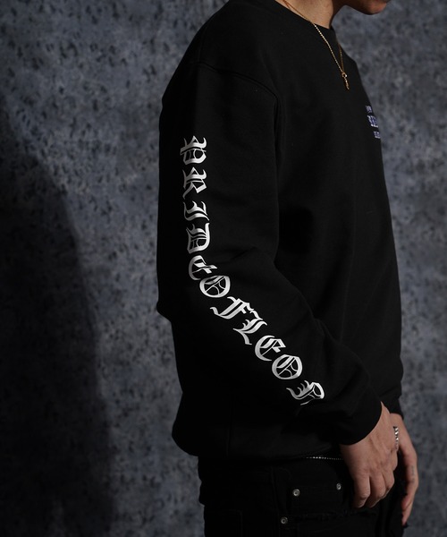 RIPPER】オールドイングリッシュ 袖ロゴ スウェット / Old English