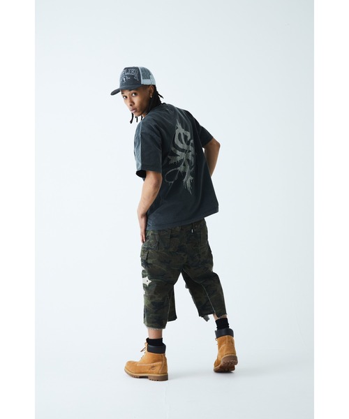 SUPPLIER ヴィンテージウォッシュデニムメッシュキャップ メッシュキャップ｜Vintage Wash Denim College Logo Mesh Cap