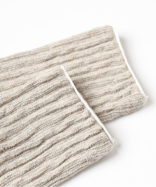 Jieda（ジエダ）の「ORGANIC COTTON RIB SOCKS（ソックス/靴下・メンズ・オフホワイト/ブラック/グレー・ONESIZE）」の8枚目の写真