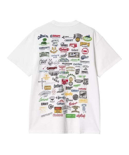 Carhartt WIP（カーハートダブリューアイピー）の「【Carhartt WIP】S/S LOGO T-SHIRT ロゴティーシャツ（Tシャツ/カットソー・メンズ・ホワイト/ブラック・MEDIUM/LARGE/X-LARGE）」の7枚目の写真