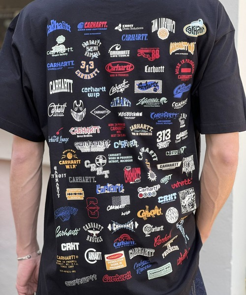Carhartt WIP（カーハートダブリューアイピー）の「【Carhartt WIP】S/S LOGO T-SHIRT ロゴティーシャツ（Tシャツ/カットソー・メンズ・ホワイト/ブラック・MEDIUM/LARGE/X-LARGE）」の6枚目の写真