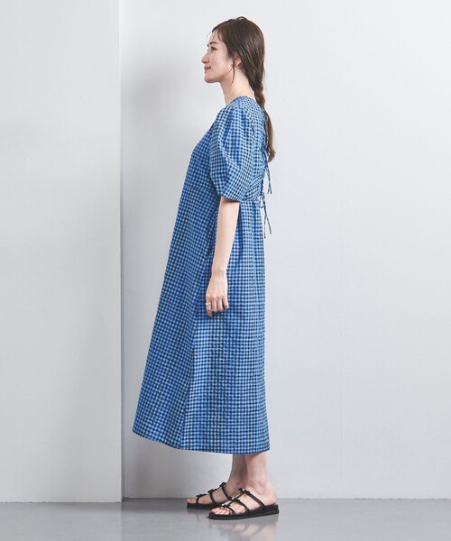 UNITED ARROWS（ユナイテッドアローズ）の「オープン バックリボン チェックワンピース（ワンピース・レディース・その他7/その他9・36/38）」の8枚目の写真
