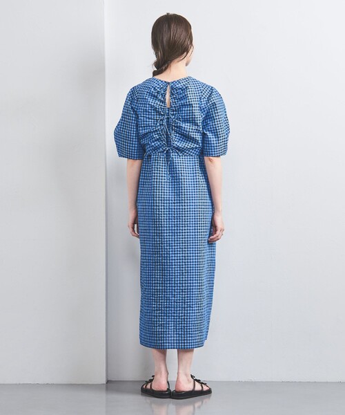 UNITED ARROWS（ユナイテッドアローズ）の「オープン バックリボン チェックワンピース（ワンピース・レディース・その他7/その他9・36/38）」の9枚目の写真