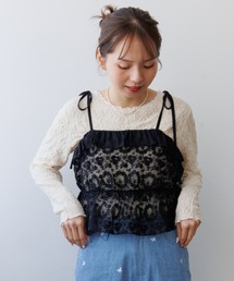 flower | クリアリーブルームビスチェ(キャミソール)