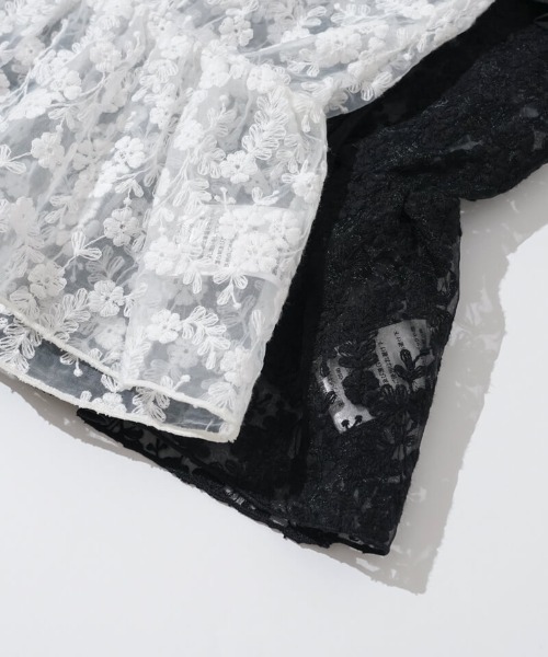 flower（フラワー）の「クリアリーブルームビスチェ（キャミソール・レディース・ホワイト/ブラック・FREE）」の17枚目の写真