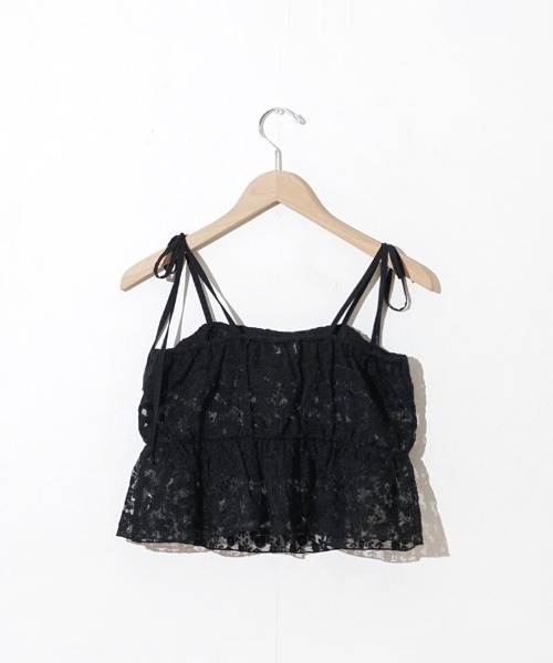 flower（フラワー）の「クリアリーブルームビスチェ（キャミソール・レディース・ホワイト/ブラック・FREE）」の18枚目の写真