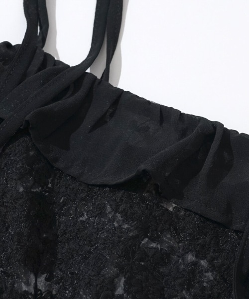 flower（フラワー）の「クリアリーブルームビスチェ（キャミソール・レディース・ホワイト/ブラック・FREE）」の20枚目の写真