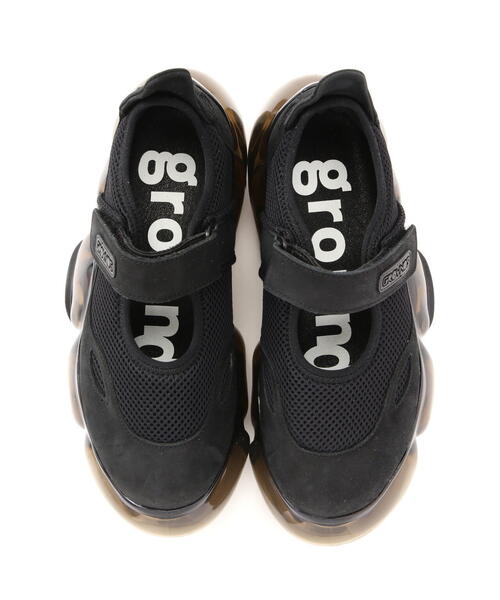 grounds MOOPIE MARY JANE black 25 スニーカー grounds MOOPIE MARY JANE BLACK x BLACK （グラウンズ ムーピー