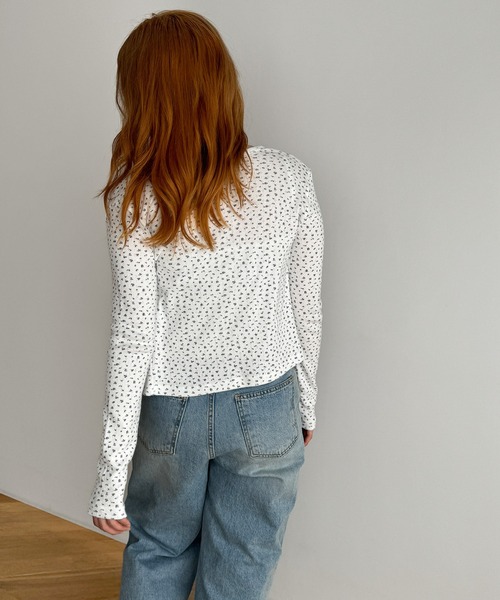 CANAL JEAN（キャナルジーン）の「El mar　小花キャミアンサンブル（アンサンブル・レディース・ホワイト/ネイビー・ONE SIZE）」の4枚目の写真