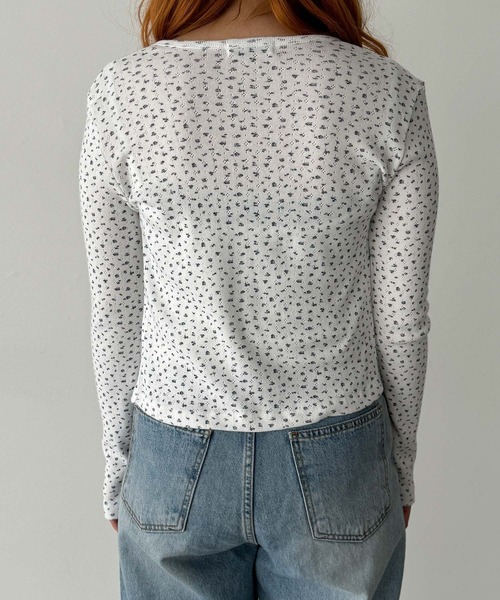 CANAL JEAN（キャナルジーン）の「El mar　小花キャミアンサンブル（アンサンブル・レディース・ホワイト/ネイビー・ONE SIZE）」の12枚目の写真