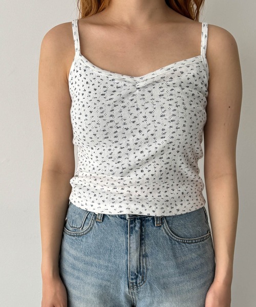 CANAL JEAN（キャナルジーン）の「El mar　小花キャミアンサンブル（アンサンブル・レディース・ホワイト/ネイビー・ONE SIZE）」の15枚目の写真