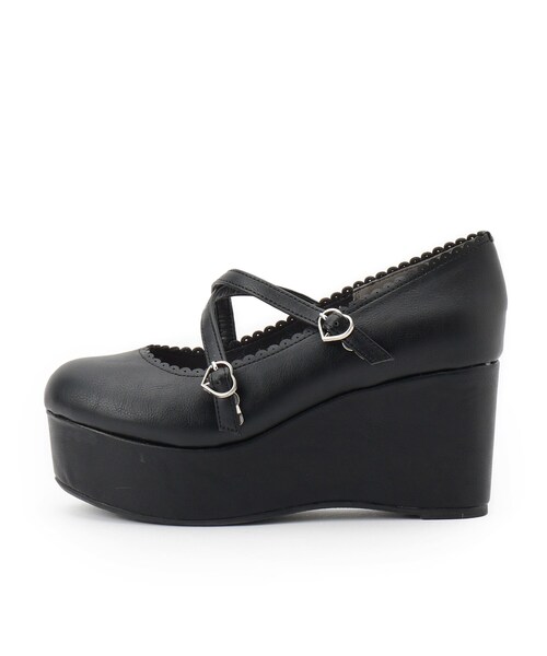 cs T&P（シーエスティーアンドピー）の「厚底ロリータパンプス（パンプス・レディース・ホワイト/ブラック/レッド系1・S/M/L/LL）」の17枚目の写真