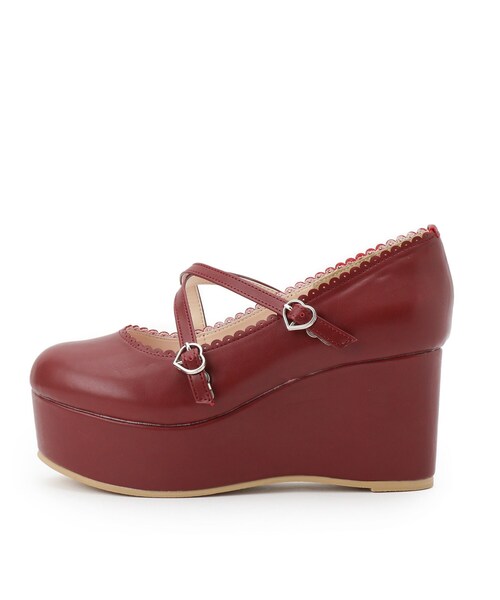 cs T&P（シーエスティーアンドピー）の「厚底ロリータパンプス（パンプス・レディース・ホワイト/ブラック/レッド系1・S/M/L/LL）」の19枚目の写真