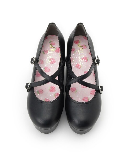 cs T&P（シーエスティーアンドピー）の「厚底ロリータパンプス（パンプス・レディース・ホワイト/ブラック/レッド系1・S/M/L/LL）」の21枚目の写真