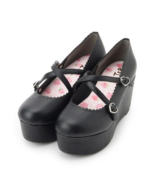 cs T&P（シーエスティーアンドピー）の「厚底ロリータパンプス（パンプス・レディース・ホワイト/ブラック/レッド系1・S/M/L/LL）」の5枚目の写真