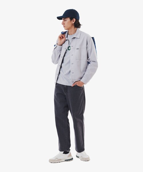 LACOSTE（ラコステ）の「ラインドアメリブショートソックス（ソックス/靴下・メンズ・グレー/ブラック/ホワイト×ブラック/ホワイト×グリーン/アイボリー/ホワイト・27.0cm）」の13枚目の写真
