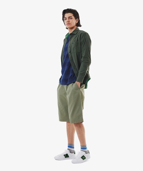 LACOSTE（ラコステ）の「ラインドアメリブショートソックス（ソックス/靴下・メンズ・グレー/ブラック/ホワイト×ブラック/ホワイト×グリーン/アイボリー/ホワイト・27.0cm）」の18枚目の写真