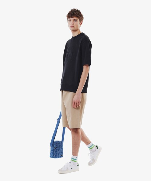 LACOSTE（ラコステ）の「ラインドアメリブショートソックス（ソックス/靴下・メンズ・グレー/ブラック/ホワイト×ブラック/ホワイト×グリーン/アイボリー/ホワイト・27.0cm）」の21枚目の写真