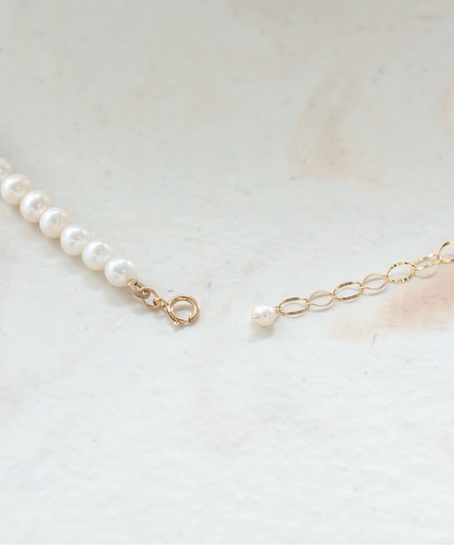 beau temps K14GF 淡水パール ショート ネックレス 45cm（ネックレス