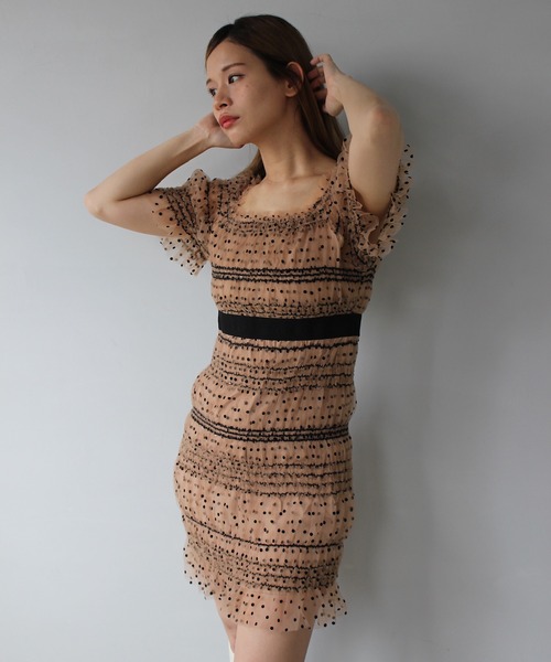 SANSeLF（サンセルフ）の「half turtleneck dress【SANSeLF