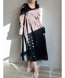RESEXXY（リゼクシー）の「コルセットシャツフレアワンピース（シャツワンピース）」