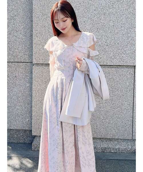 RESEXXY(リゼクシー)の「コルセットシャツフレアワンピース(シャツワンピース・レディース・ホワイト/ピンク/ブラック・FREE)」の4枚目の写真