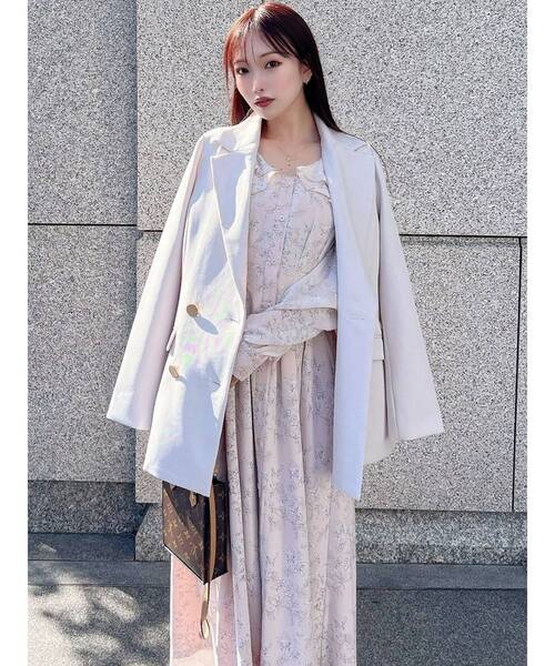 RESEXXY(リゼクシー)の「コルセットシャツフレアワンピース(シャツワンピース・レディース・ホワイト/ピンク/ブラック・FREE)」の5枚目の写真