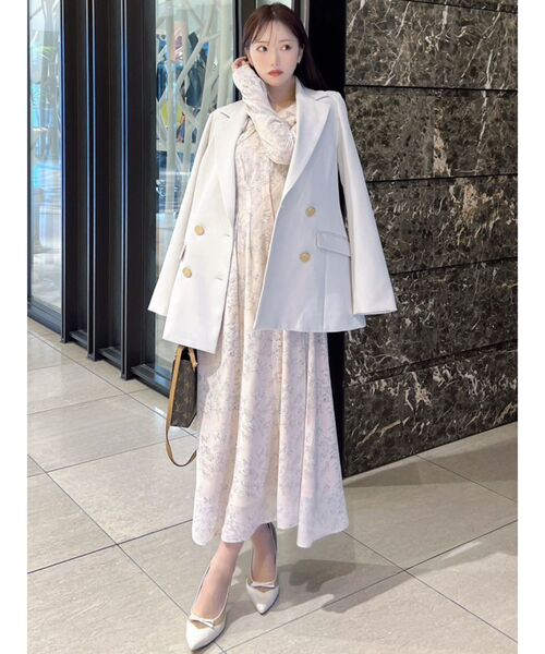 RESEXXY(リゼクシー)の「コルセットシャツフレアワンピース(シャツワンピース・レディース・ホワイト/ピンク/ブラック・FREE)」の6枚目の写真