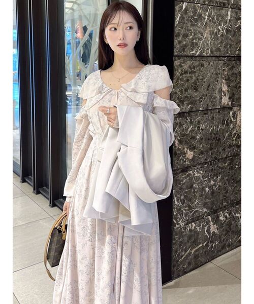 RESEXXY(リゼクシー)の「コルセットシャツフレアワンピース(シャツワンピース・レディース・ホワイト/ピンク/ブラック・FREE)」の9枚目の写真