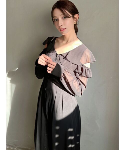 RESEXXY(リゼクシー)の「コルセットシャツフレアワンピース(シャツワンピース・レディース・ホワイト/ピンク/ブラック・FREE)」の18枚目の写真