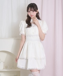BUNNY APARTMENT（バニーアパートメント）の「デコルテ開きレースジャンスカセット（ジャンパースカート）」