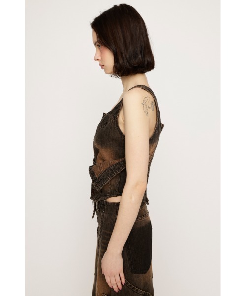 SLY（スライ）の「LAYERED CORSET DENIM BUSTIER レイヤード
