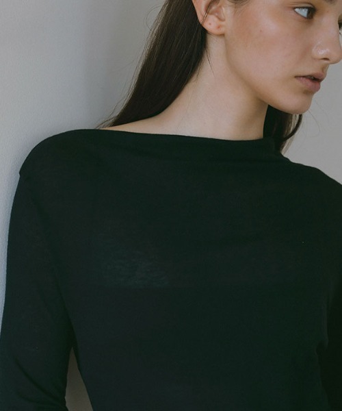 デザインネックシアープルオーバー（Tシャツ/カットソー）｜ETRE TOKYO