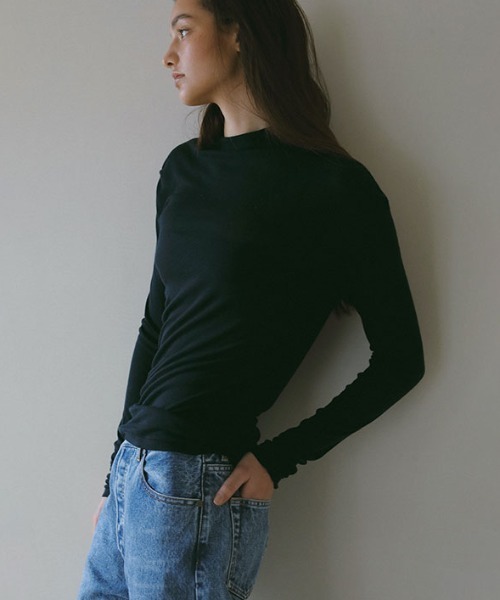 デザインネックシアープルオーバー（Tシャツ/カットソー）｜ETRE TOKYO