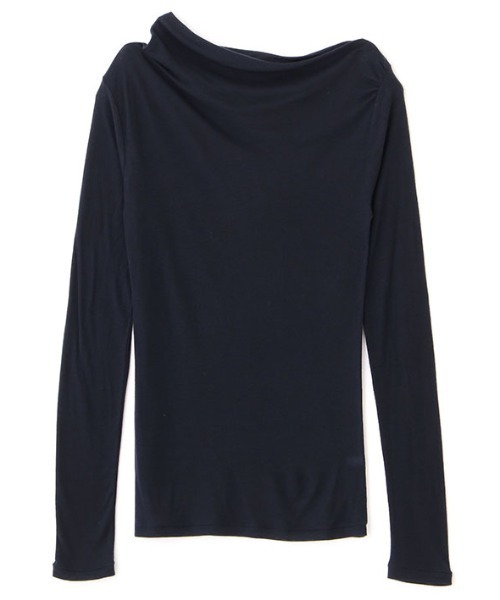 ETRE TOKYO（エトレトウキョウ）の「デザインネックシアープルオーバー（Tシャツ/カットソー・レディース・ホワイト/ブラウン/ネイビー・FREE）」の12枚目の写真