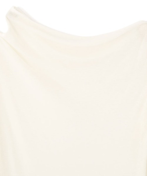 ETRE TOKYO（エトレトウキョウ）の「デザインネックシアープルオーバー（Tシャツ/カットソー・レディース・ホワイト/ブラウン/ネイビー・FREE）」の8枚目の写真